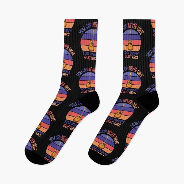 Item preview, You Can Never Have Too Many Guitars ,Funny Music Gift ,Funny Retro Vintage Sunset Guitar Lovers Design designed and sold by pedrored369.