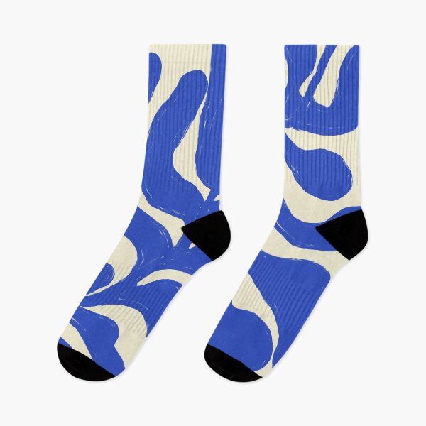Item preview, Blue Minimalist Leaves Line Art designed and sold by MaiZephyr.