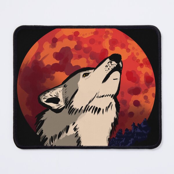Item preview, Wolf Howling At The Strawberry Moon designed and sold by anatovas.