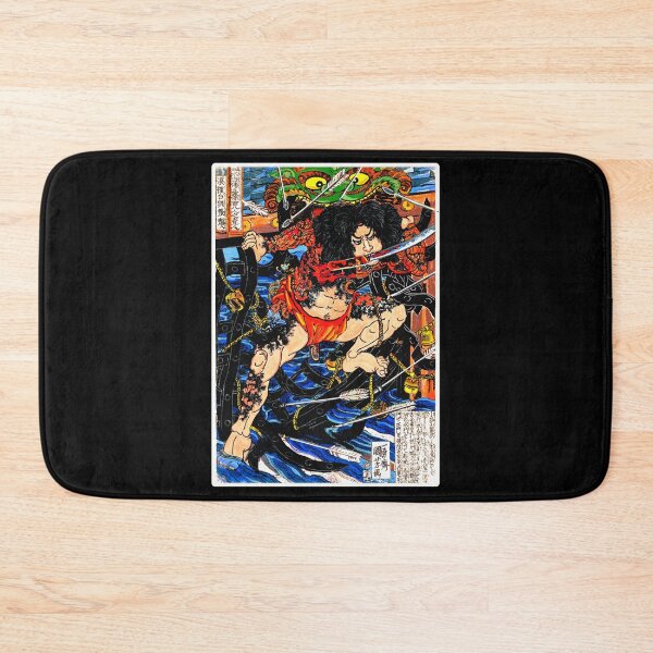 Item preview, Japanese Woodblock Brave Warrior designed and sold by KathteeDesign.
