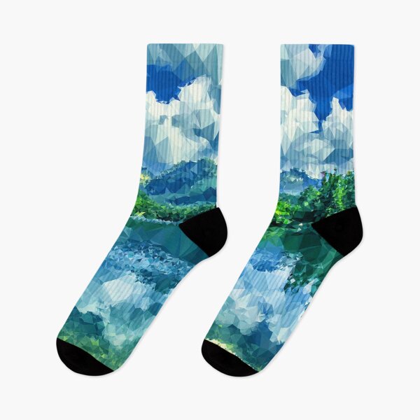 Item preview, Mountain View with Water and Blue Sky - Geometry designed and sold by Bennymp.