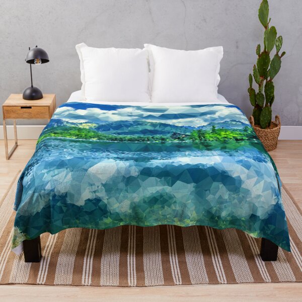 Item preview, Mountain View with Water and Blue Sky - Geometry designed and sold by Bennymp.