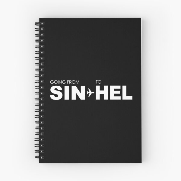 Item preview, going from SIN to HEL designed and sold by Fly Buy Wear.
