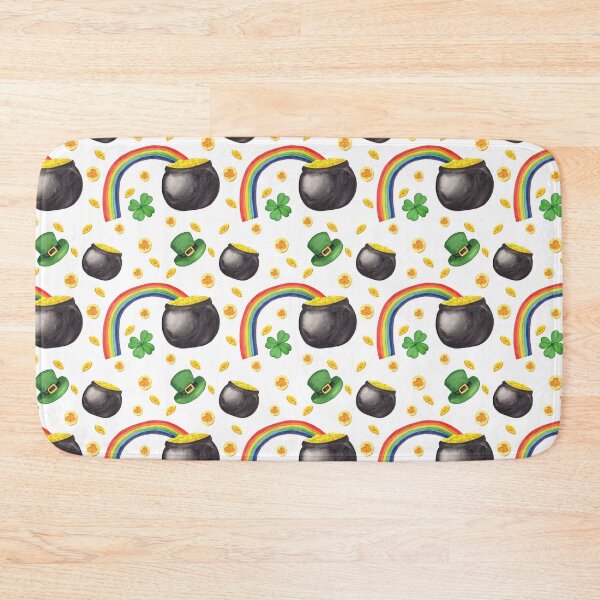 Item preview, Pot of Gold At The End of Rainbow Clover Irish St Patrick's Day designed and sold by ILLYL Creatives.