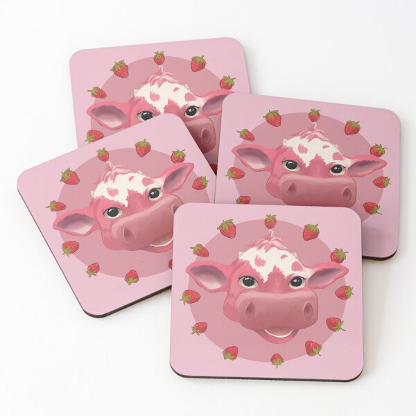 Item preview, Strawberry Cow Circle designed and sold by anatovas.