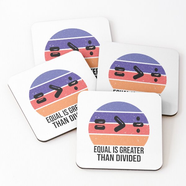 Item preview, Equal Is Greater Than Divided ,Funny Sunset Gift designed and sold by pedrored369.