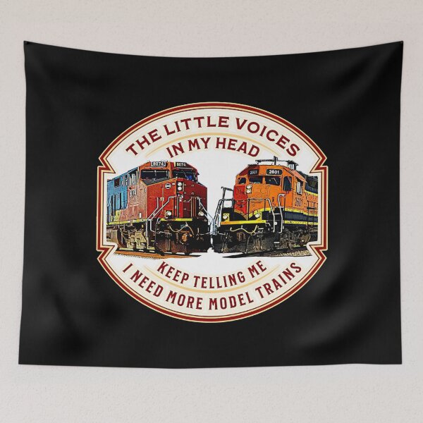 Item preview, The Little Voices in My Head - I Need More Model Trains designed and sold by TheTrainRoom.