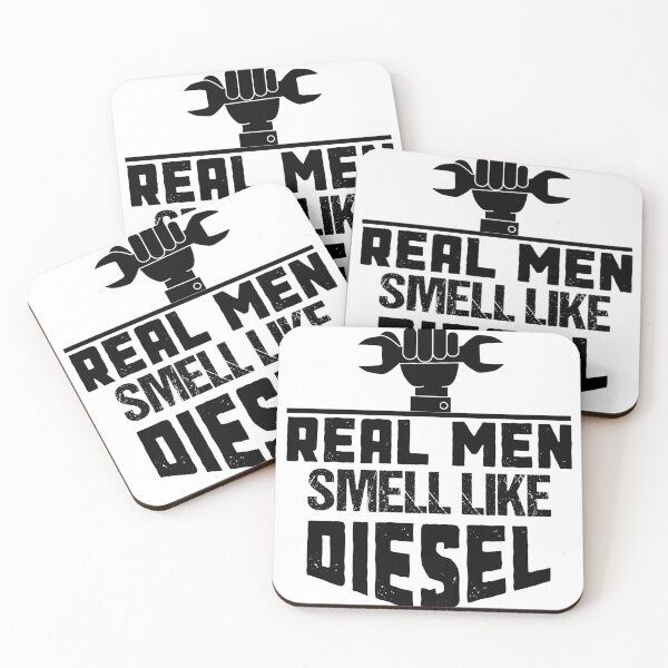 Item preview, Real men smell like diesel, diesel mechanic, trucker designed and sold by OutLoudDesigns.