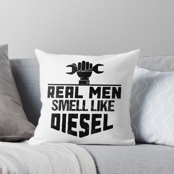 Item preview, Real men smell like diesel, diesel mechanic, trucker designed and sold by OutLoudDesigns.