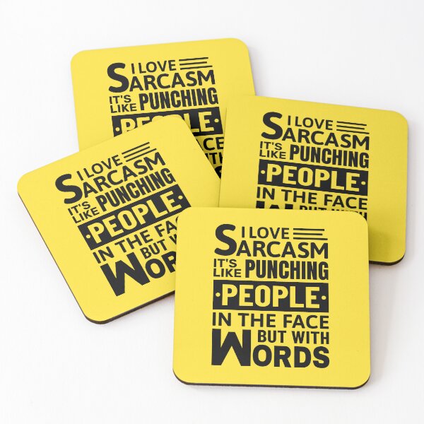 Item preview, I Love Sarcasm It's Like Punching | Funny Quote designed and sold by Dev-Ang.