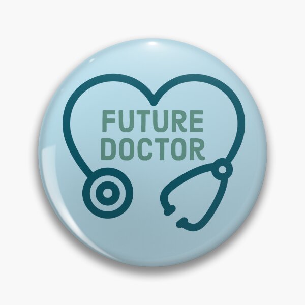 Item preview, Future Doctor Design for Kids, Baby and Medical Students - Heart Stethoscope Green and Blue designed and sold by SteamParliament.