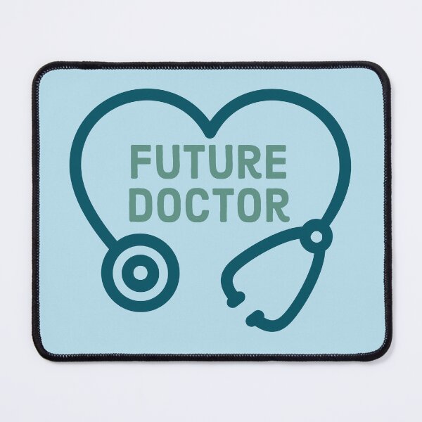 Item preview, Future Doctor Design for Kids, Baby and Medical Students - Heart Stethoscope Green and Blue designed and sold by SteamParliament.