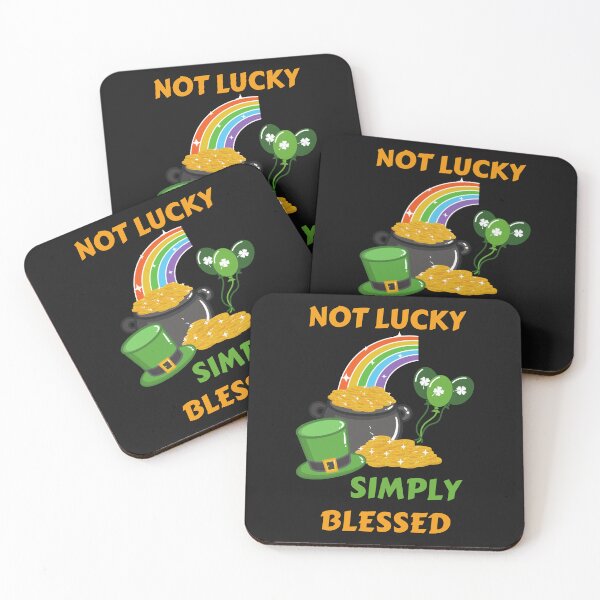 Item preview, Not Lucky Simply Blessed designed and sold by BhavyaBathla.