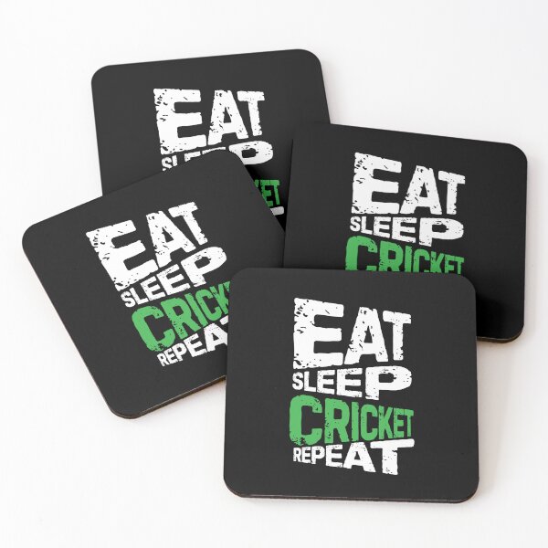 Item preview, eat sleep cricket repeat designed and sold by Grafik0.