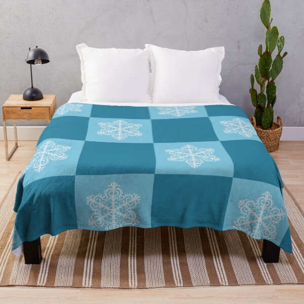 Item preview, Snowflake Snowflakes Winter Snowstorm Snow Skiing Pattern Print Sacred Geometry Light Blue designed and sold by Shayna Westfall.