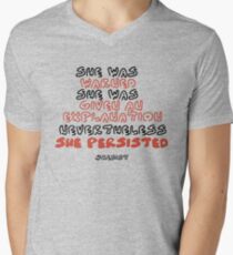 She Persisted Men's V-Neck T-Shirt