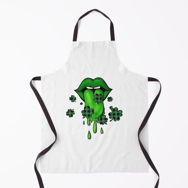 Item preview, Green lips and shamrocks designed and sold by BraveNewDesigns.
