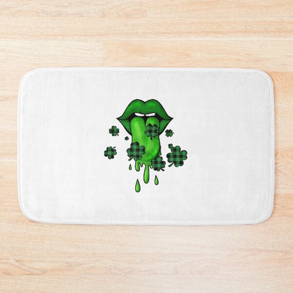 Item preview, Green lips and shamrocks designed and sold by BraveNewDesigns.