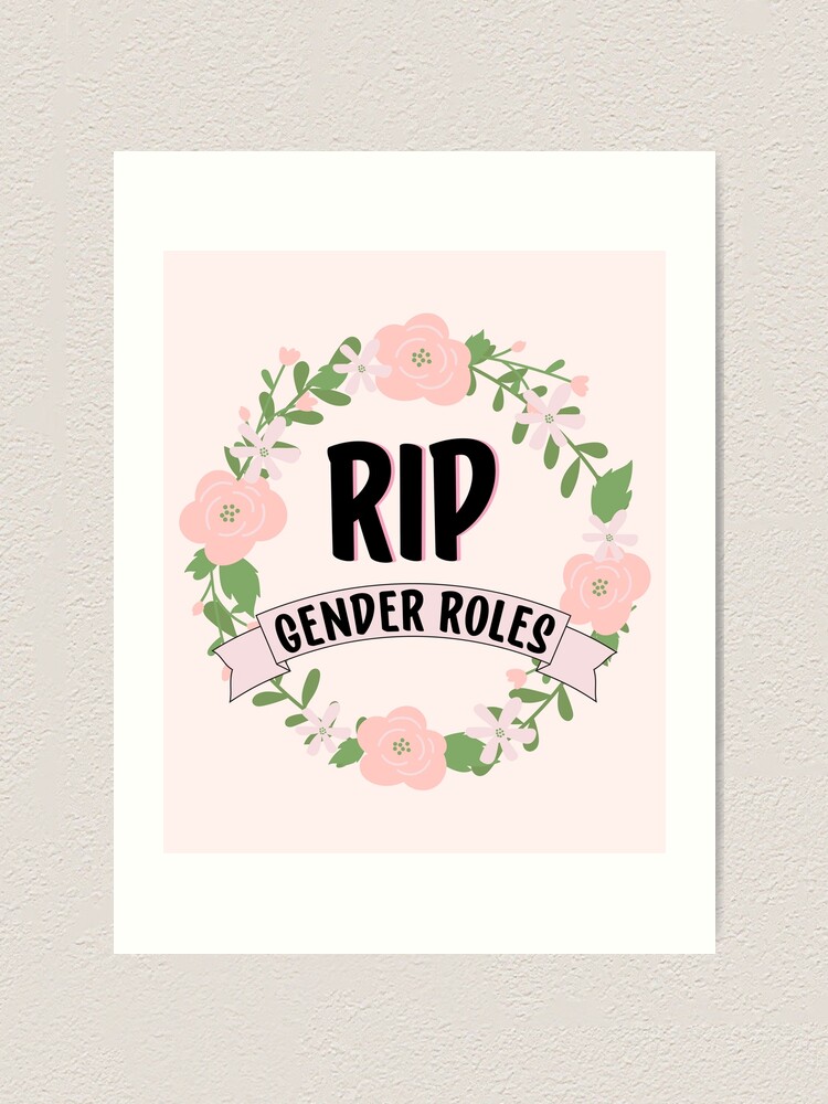 Thumbnail 1 of 3, Art Print, RIP GENDER ROLES designed and sold by Colorful-Inspo.
