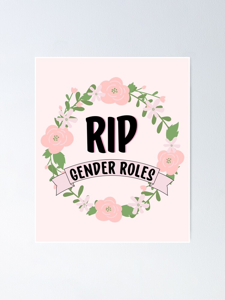 Thumbnail 1 of 3, Poster, RIP GENDER ROLES designed and sold by Colorful-Inspo.