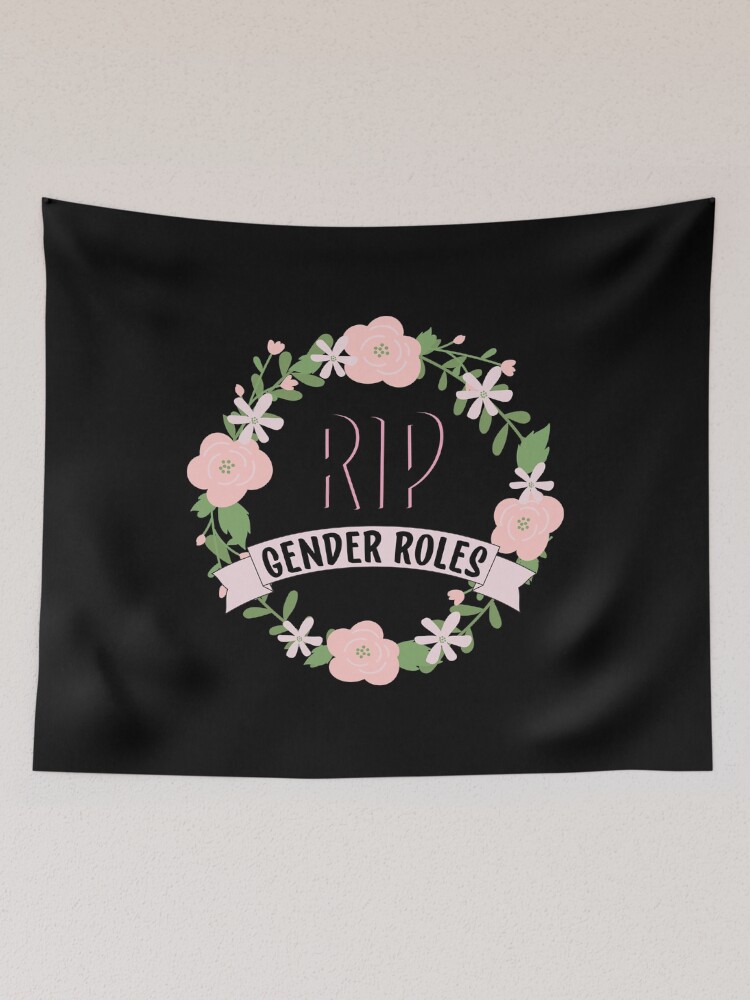 Thumbnail 2 of 3, Tapestry, RIP GENDER ROLES designed and sold by Colorful-Inspo.