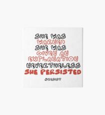 She Persisted Art Board