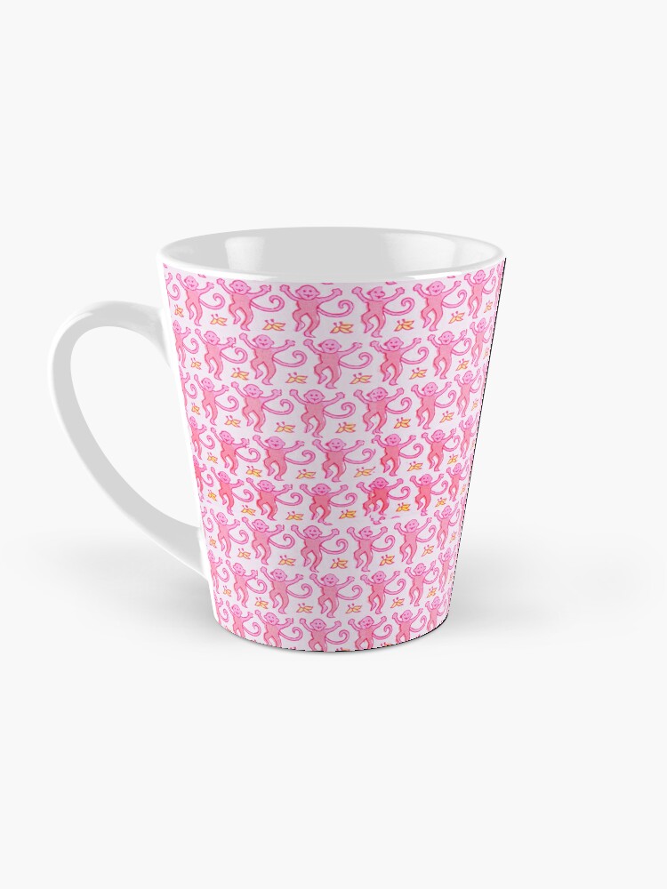 Pink Preppy Monkeys Coffee Mug for Sale by preppy-designzz