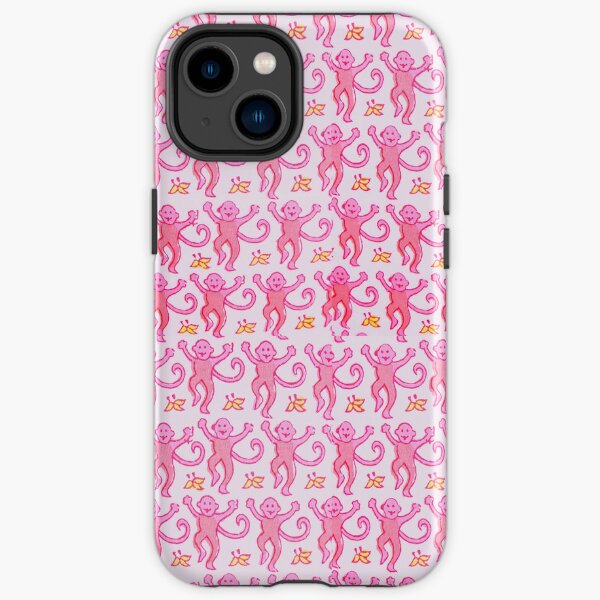 Pink Preppy Monkeys iPhone Case for Sale by preppy-designzz