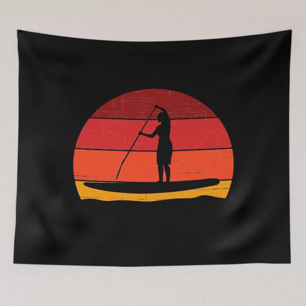 Item preview, SUP Stand Up Paddleboard Retro Sunset designed and sold by RoguePixel.