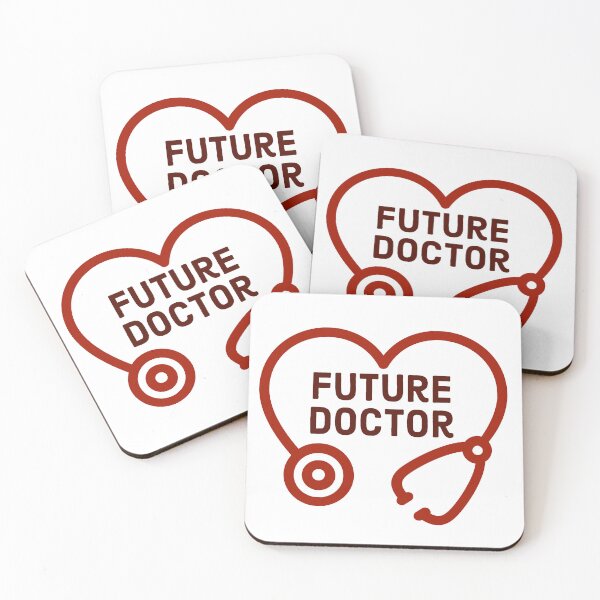 Item preview, Future Doctor Heart Stethoscope Gift for Medical Students, Kids and Baby Red Version designed and sold by SteamParliament.