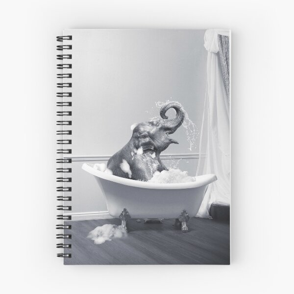 Item preview, Elephant Taking a Bath designed and sold by SurfolioPrints.