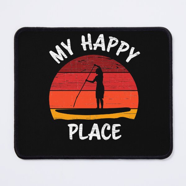 Item preview, SUP My Happy Place Retro Sunset designed and sold by RoguePixel.