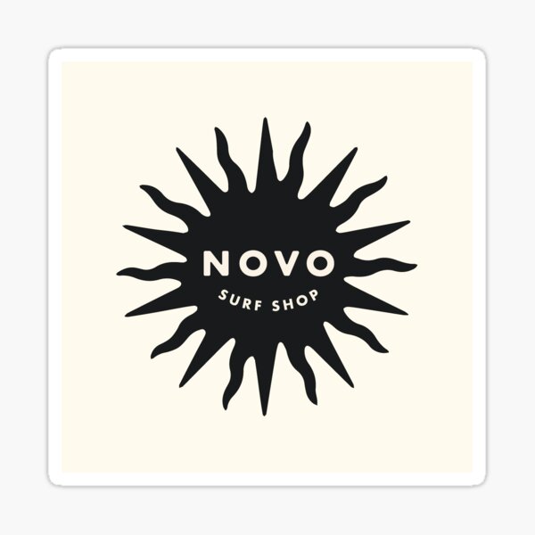 NOVO Surf Shop Logo Sitcker Sticker