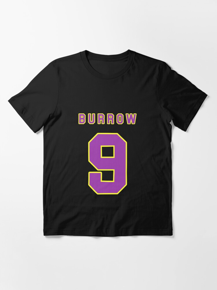 Men's Joe Burrow White LSU Tigers Name & Number T-Shirt