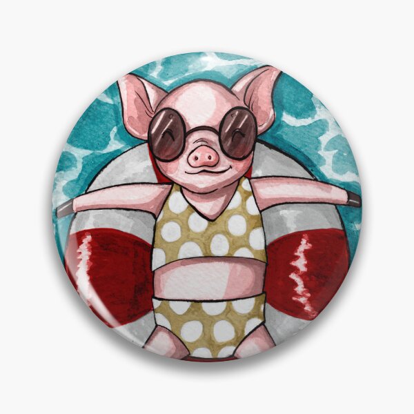 Item preview, Pool Pig designed and sold by embemilie.