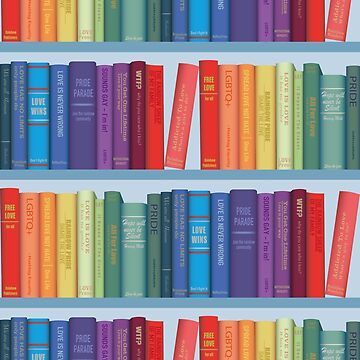 Artwork thumbnail, Rainbow Pride Bookshelves by Rainbow Pride