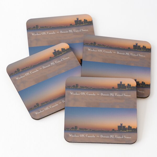 Item preview, Detroit, Michigan - Beautiful View of Detroit - Windsor Border Crossing designed and sold by leemcnut.
