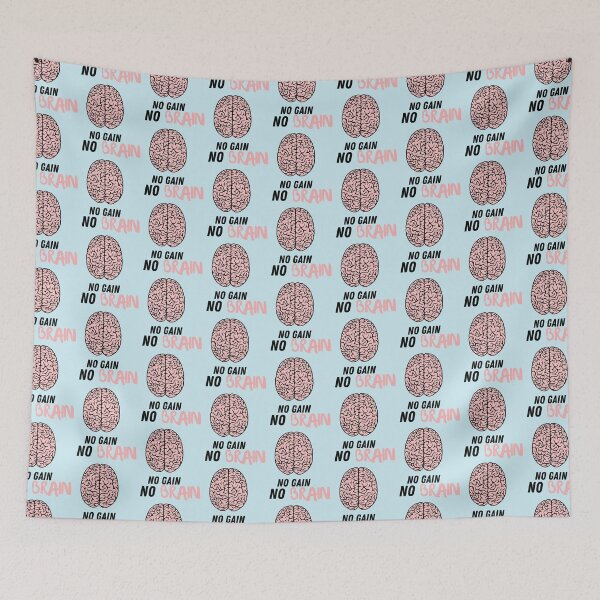 Item preview, No brain no gain   designed and sold by Mustafagreen.