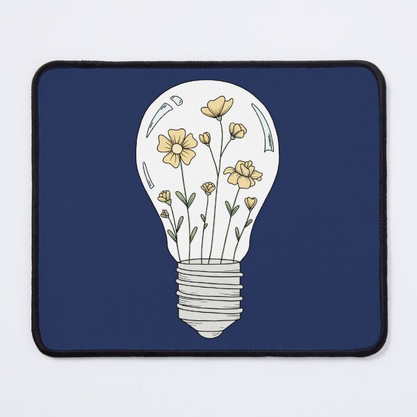 Item preview, Light Bulb with Yellow Flowers  designed and sold by KitsuneCostume.