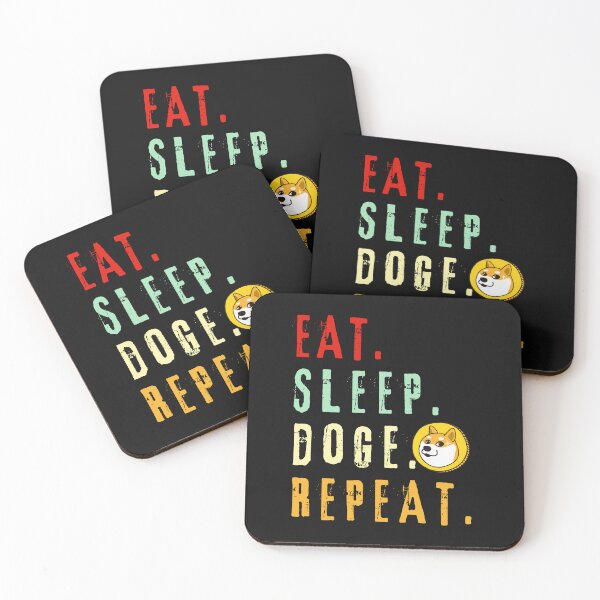 Item preview, Eat Sleep Doge Repeat-Crypto-Dogecoin-Doge-Funny-Funny Dog-Funny Crypto-blockchain-btc-eth designed and sold by SighFly52.