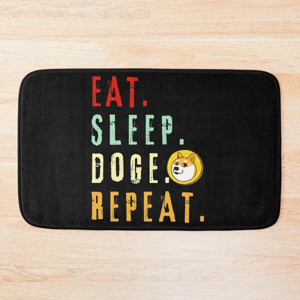 Item preview, Eat Sleep Doge Repeat-Crypto-Dogecoin-Doge-Funny-Funny Dog-Funny Crypto-blockchain-btc-eth designed and sold by SighFly52.