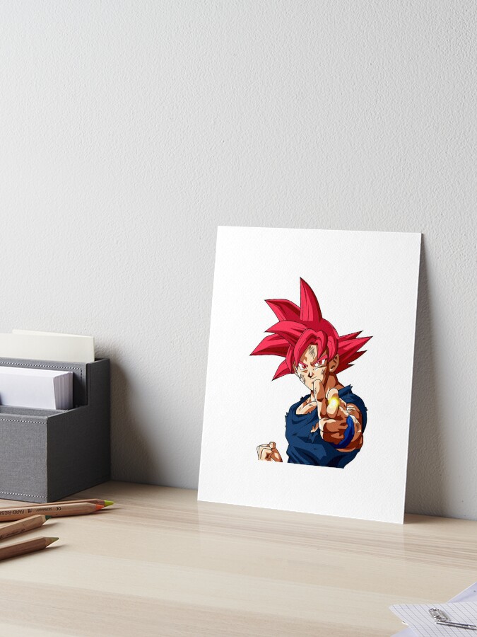 Kid Goku Super Saiyan Blue God Art Board Print for Sale by