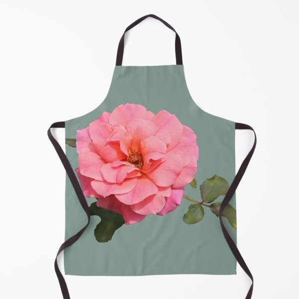 Item preview, Pink Rose with Leaves on Green designed and sold by STHogan2.