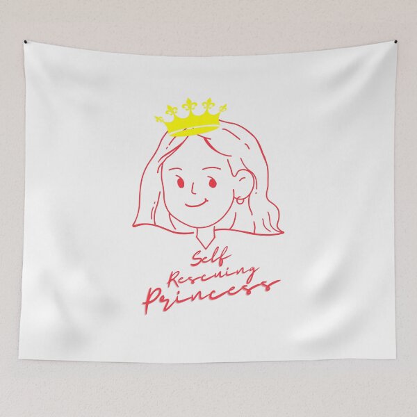 Item preview, Self rescuing princess illustration designed and sold by Kietzthetic.