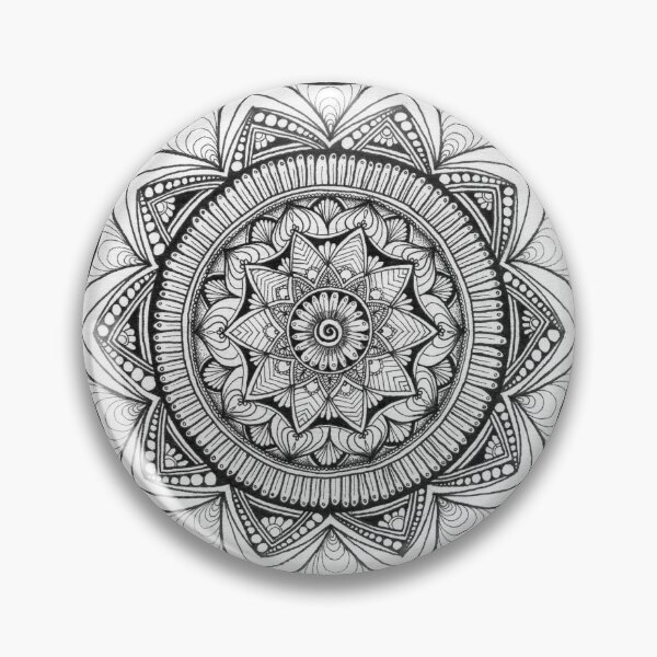 Item preview, Black and White Mandala designed and sold by Chelsea Jewett.