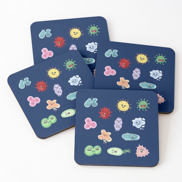 Item preview, Cute Microbes Bacteria, Virus, Ecoli MicroBiology Seamless Pattern  Pack.     designed and sold by Mustafagreen.