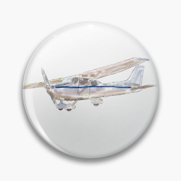 Item preview, Watercolor Cessna 172 designed and sold by abbybowin.