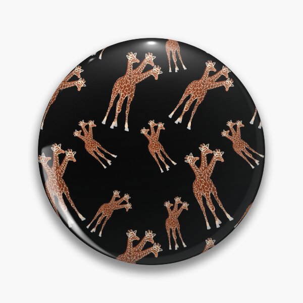 Item preview, Three-Necked Giraffe Pattern (in black) designed and sold by CosmicStory.