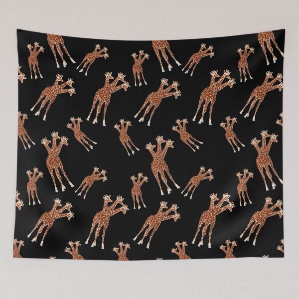 Item preview, Three-Necked Giraffe Pattern (in black) designed and sold by CosmicStory.