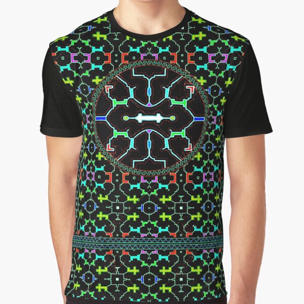 Peru is calling, Shipibo Nightime Dreams of the Jungle Graphic T-Shirt